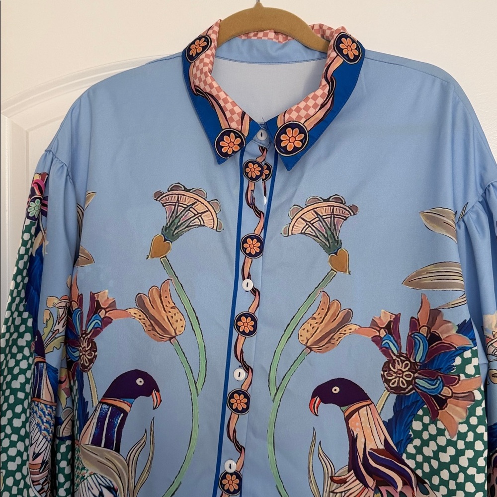 Colorful Bird Print Set - Picture 2 of 5